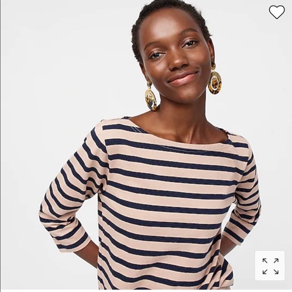 J. Crew Tops - J. Crew Structured Boat Neck shirt